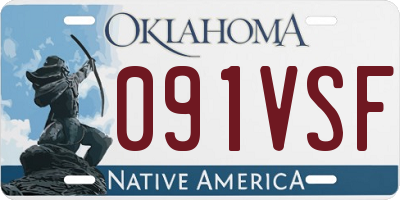 OK license plate 091VSF
