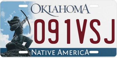 OK license plate 091VSJ
