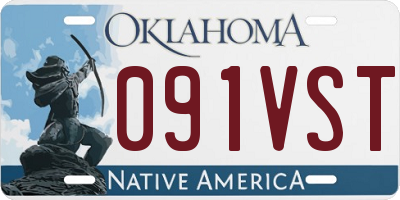 OK license plate 091VST
