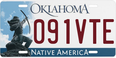 OK license plate 091VTE