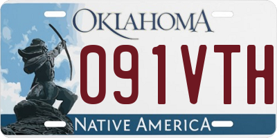 OK license plate 091VTH