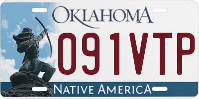 OK license plate 091VTP