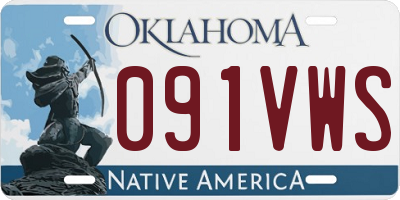 OK license plate 091VWS