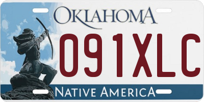 OK license plate 091XLC