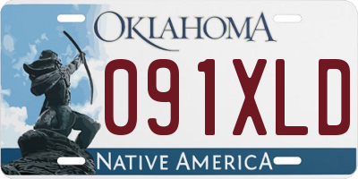 OK license plate 091XLD