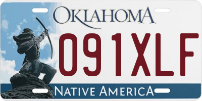 OK license plate 091XLF