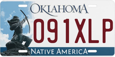 OK license plate 091XLP