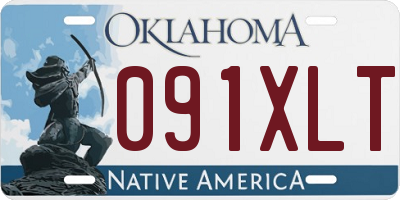 OK license plate 091XLT
