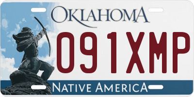 OK license plate 091XMP