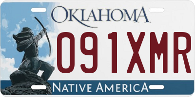OK license plate 091XMR