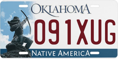 OK license plate 091XUG