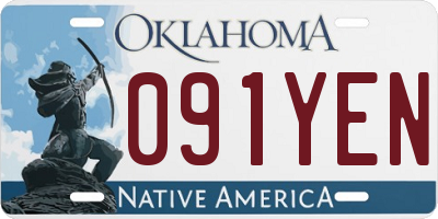 OK license plate 091YEN