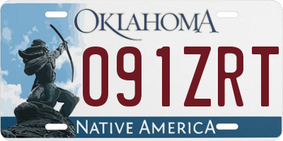 OK license plate 091ZRT