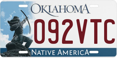 OK license plate 092VTC