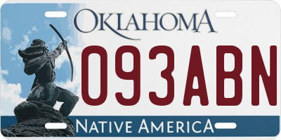 OK license plate 093ABN