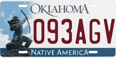 OK license plate 093AGV