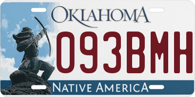 OK license plate 093BMH