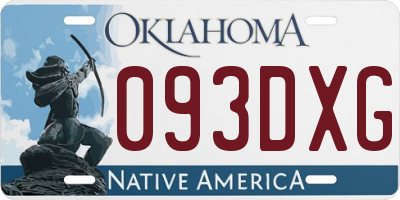 OK license plate 093DXG