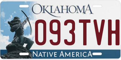 OK license plate 093TVH