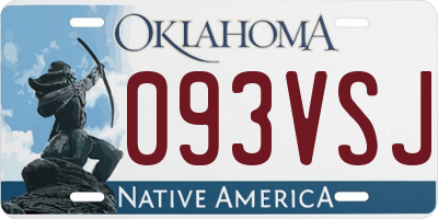 OK license plate 093VSJ