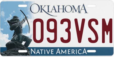 OK license plate 093VSM