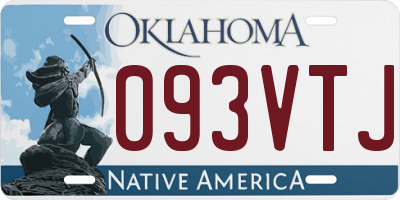 OK license plate 093VTJ