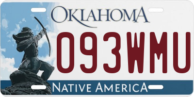 OK license plate 093WMU