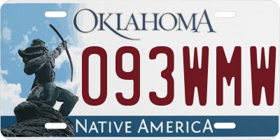 OK license plate 093WMW