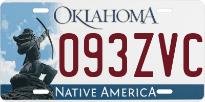 OK license plate 093ZVC