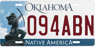 OK license plate 094ABN