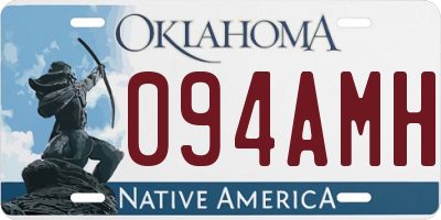 OK license plate 094AMH