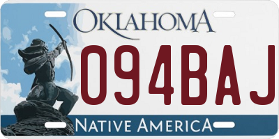 OK license plate 094BAJ