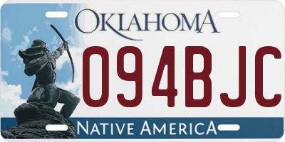 OK license plate 094BJC