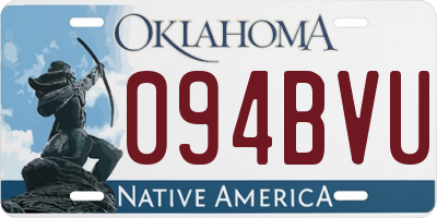 OK license plate 094BVU