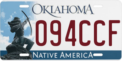 OK license plate 094CCF