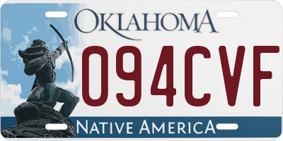 OK license plate 094CVF