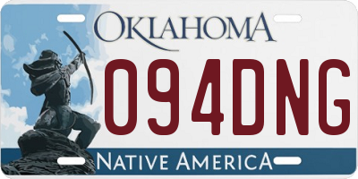 OK license plate 094DNG