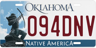 OK license plate 094DNV