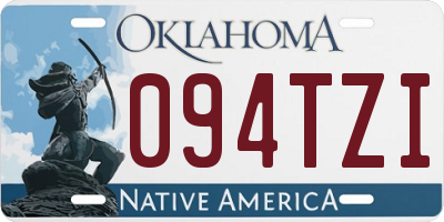 OK license plate 094TZI