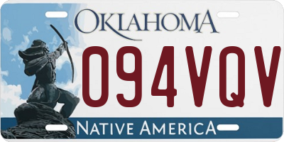 OK license plate 094VQV