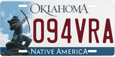 OK license plate 094VRA