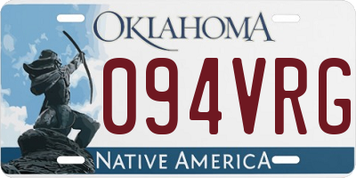 OK license plate 094VRG