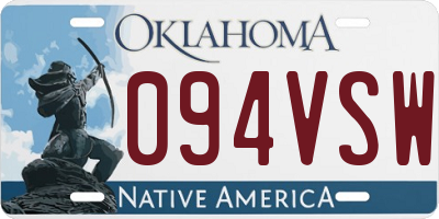 OK license plate 094VSW