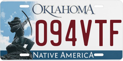 OK license plate 094VTF