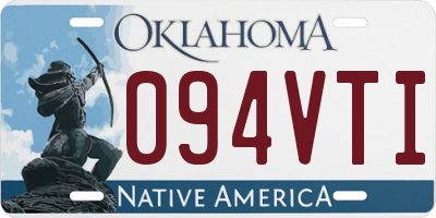 OK license plate 094VTI