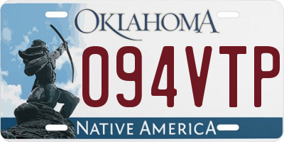 OK license plate 094VTP