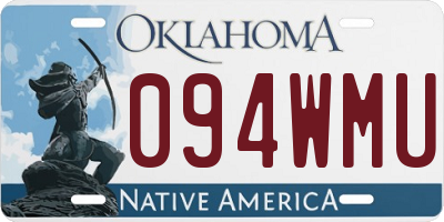 OK license plate 094WMU