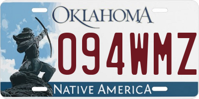 OK license plate 094WMZ