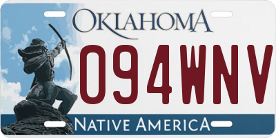 OK license plate 094WNV