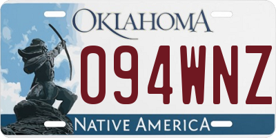 OK license plate 094WNZ